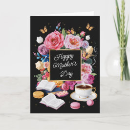 Tarjeta Feliz Día de la Madre Flores y Personalizable Maca