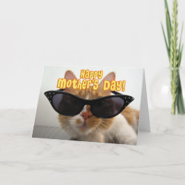 Tarjeta Feliz Día de la Madre - Gato de Stepmom Guay