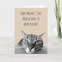 Feliz día de la madre gato gruñón con distanciamie