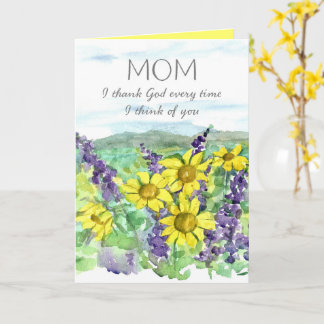 Tarjeta Feliz Día de la Madre Gracias a Dios Por Ti Flor d