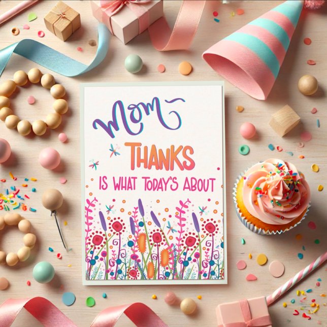 Tarjeta Feliz día de la madre gracias diversión de Wildflo (Subido por el creador)