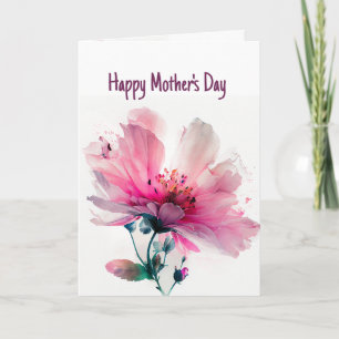 Tarjeta Feliz Día de la Madre Gracias y amor único