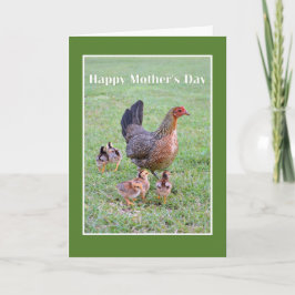 Tarjeta Feliz Día de la Madre, Hen y Chicas