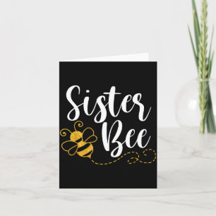 Tarjeta Feliz día de la madre hermana abeja familia coinci