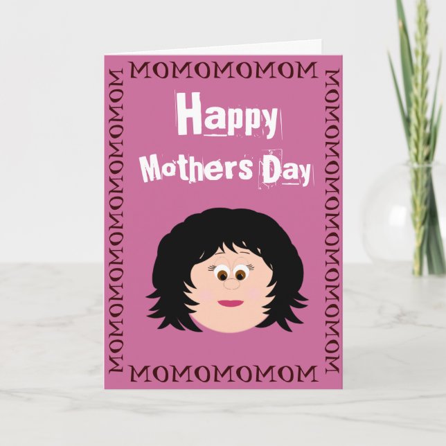 Tarjeta Feliz Día de la Madre (Hija) (Anverso)
