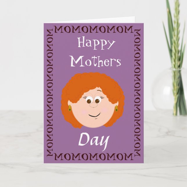 Tarjeta Feliz Día de la Madre (hija) (Anverso)