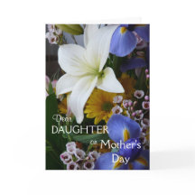 Feliz Día de la Madre, hija-Bonito floral
