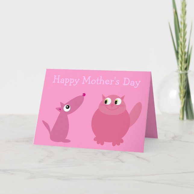Tarjeta Feliz Día de la Madre, hijo de puta (Anverso)