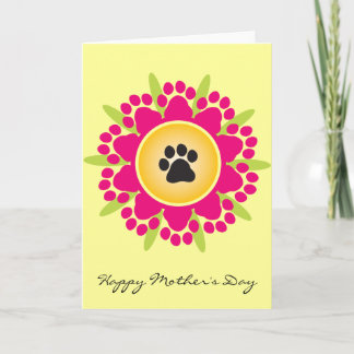 Tarjeta Feliz Día de la Madre Impresiones Flores