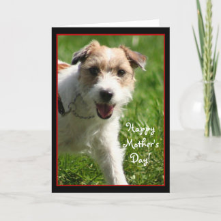 Tarjeta Feliz Día de la Madre Jack Russell Terrier