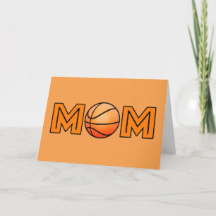 Tarjeta Feliz Día de la Madre, madre de básquetbol