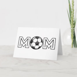 Tarjeta Feliz Día de la Madre, madre de fútbol