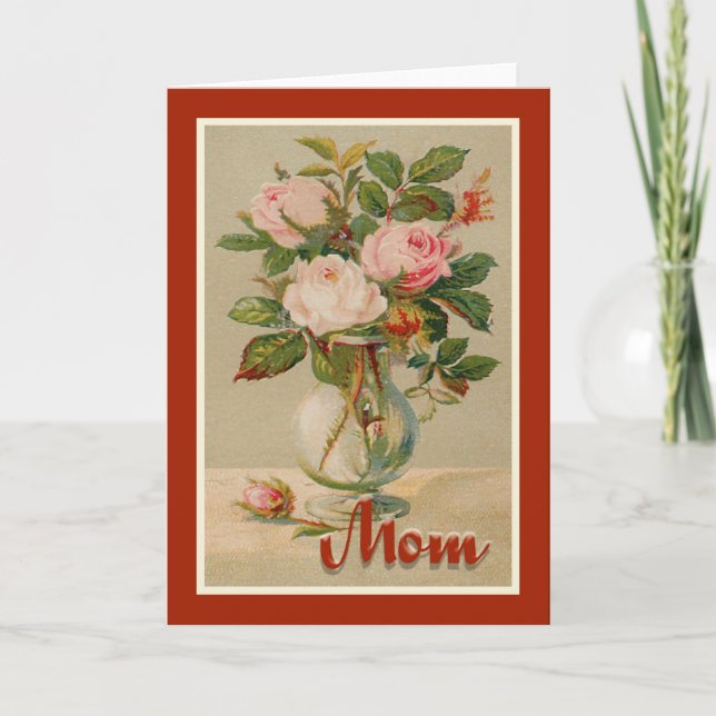Tarjeta Feliz Día de la Madre, mamá (Anverso)