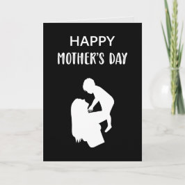 Tarjeta Feliz Día de la Madre Mamá y el Mejor Hijastro de