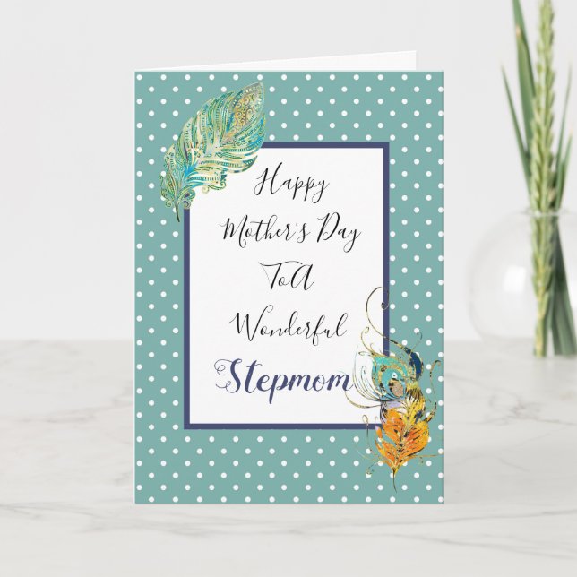 Tarjeta Feliz Día de la Madre, maravillosas madres (Anverso)
