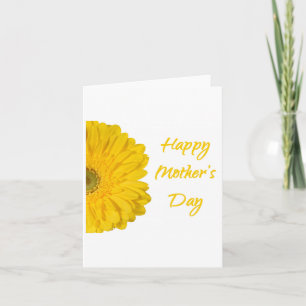 Tarjeta Feliz día de la madre, margarita amarilla
