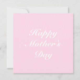 Tarjeta Feliz Día de la Madre moda de escritura elegante r