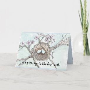 Tarjeta Feliz Día de la Madre - Nido