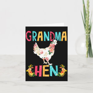 Tarjeta Feliz día de la madre orgullosa abuela floral poll