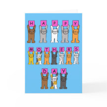 Feliz día de la madre para el amante del gato.