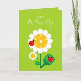 Tarjeta Feliz Día de la Madre para la Madre del Pickleball