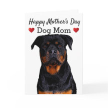 Feliz Día de la Madre Perro Mamá Rottweiler