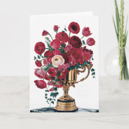 Tarjeta Feliz Día de la Madre Personalizable de Trofeo de 