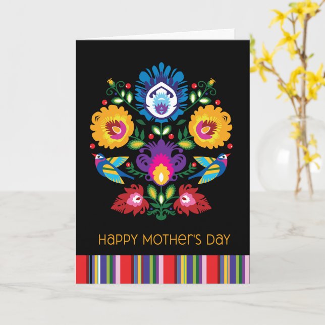 Tarjeta Feliz Día de la Madre, Personalizado de flores de  (flor amarilla)