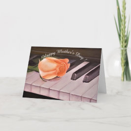 TARJETA FELIZ DÍA DE LA MADRE PIANO