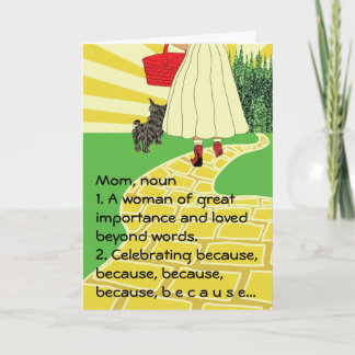 Tarjeta Feliz Día de la Madre PORQUE