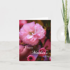 Tarjeta Feliz Día de la Madre Primavera Flores de cerezo r