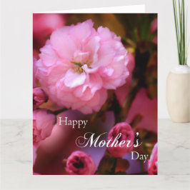 Tarjeta Feliz Día de la Madre Primavera Flores de cerezo r