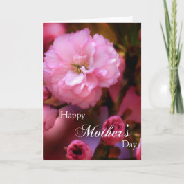 Tarjeta Feliz Día de la Madre Primavera Flores de cerezo r