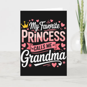 Tarjeta Feliz día de la madre princesa favorita llama a la