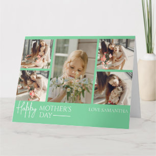 Tarjeta Feliz Día de la Madre Sencillo guión moderno 5 F