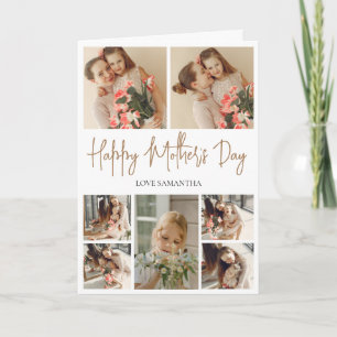 Tarjeta Feliz Día de la Madre   Sencillo guión moderno 7 F