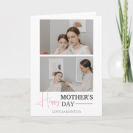 Tarjeta Feliz Día de la Madre | Simple y moderna secuencia