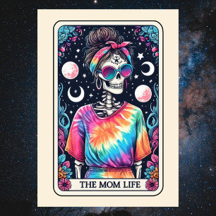 Tarjeta Feliz Día de la Madre Skeleton Mom Life Tarot