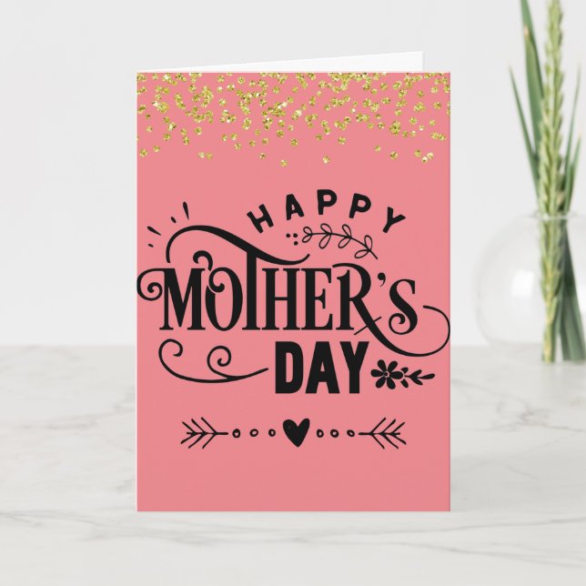 Tarjeta Feliz Día de la Madre. Verso interior. (Anverso)