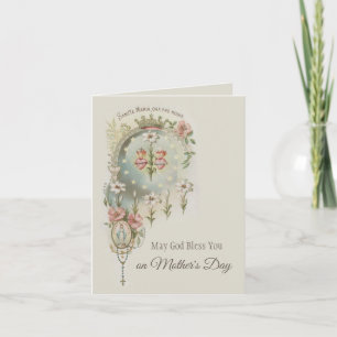 TARJETA FELIZ DÍA DE LA MADRE VIRGIN MARY RELIGIOUS CARD