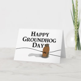Tarjeta Feliz Día de la Marmota