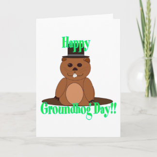 Tarjeta ¡Feliz Día de la Marmota!