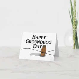 Tarjeta Feliz Día de la Marmota