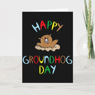 Tarjeta Feliz día de la marmota 2026 