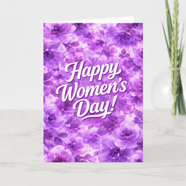 Tarjeta Feliz Día de la Mujer (Anverso)
