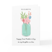 Feliz Día de la Primera Madre, hija de Mason Jar e