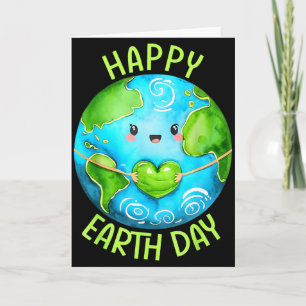 Tarjeta Feliz Día de la Tierra Niños y Niñas Hombres Mujer