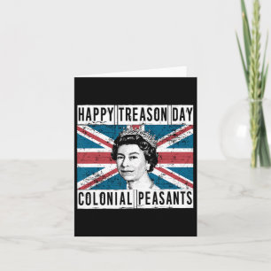 Tarjeta Feliz Día De La Traición Británica 4 De Julio