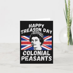 Tarjeta Feliz Día De La Traición Campesinos Coloniales Ee.