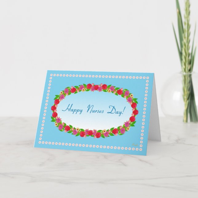 Tarjeta ¡Feliz Día de las Enfermeras! (Anverso)